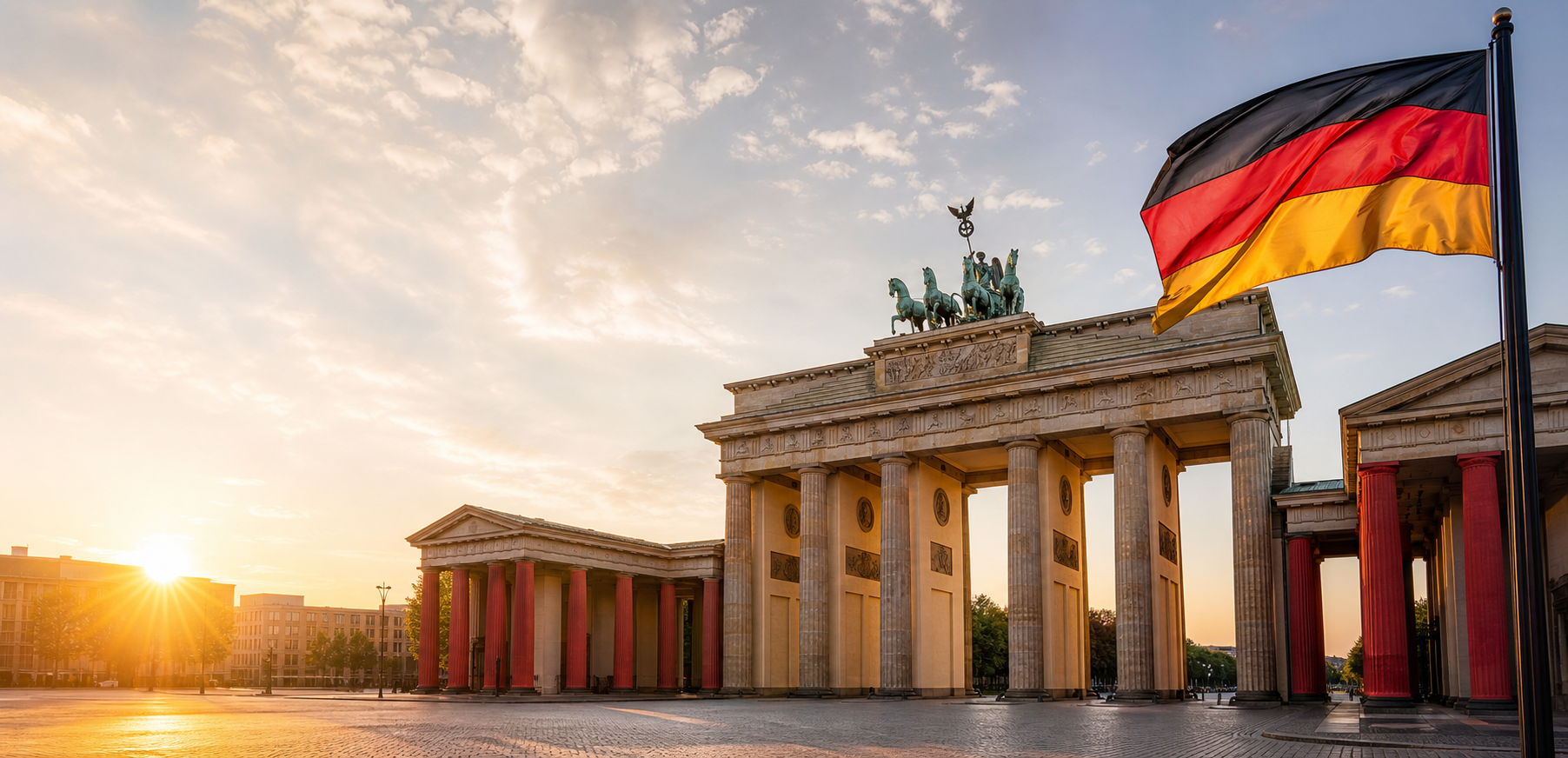 Rubin German learning in Germany-inspired premium hero scene